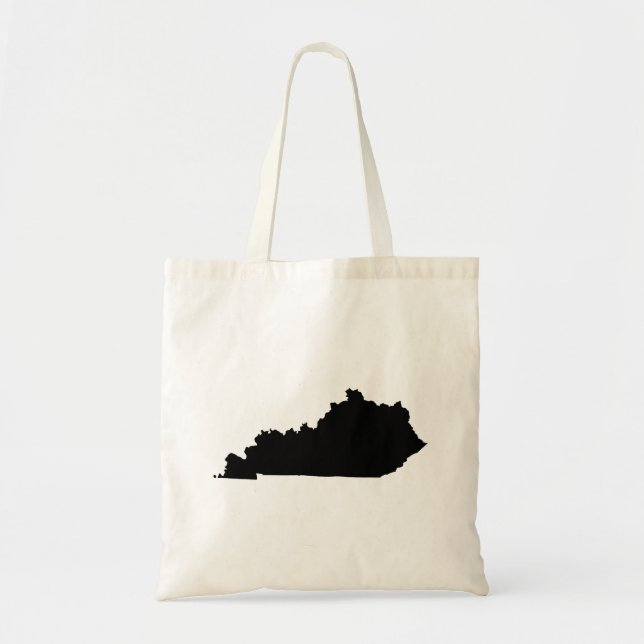 Tote Bag Kentucky en noir et blanc (Devant)