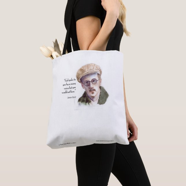 Tote Bag Kerr/Londres James Joyce et la citation "God Spoke (De près)