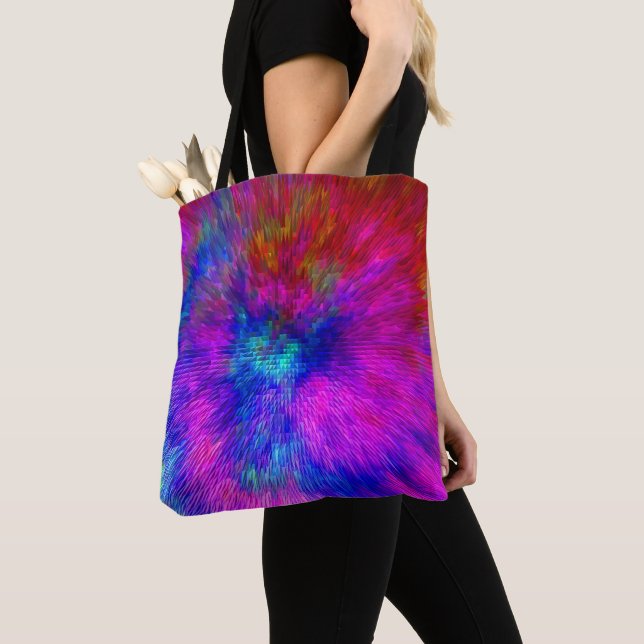 Tote Bag Kersplash psychédélique.... (De près)