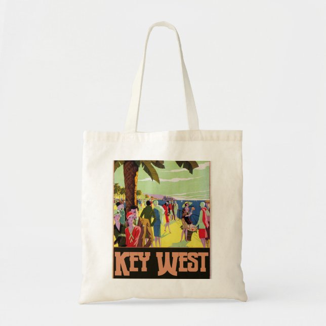 Tote Bag Key West Florida Travel Vintage (Devant)