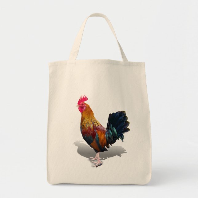 Tote Bag Key West - Rooster tzigane (Devant)