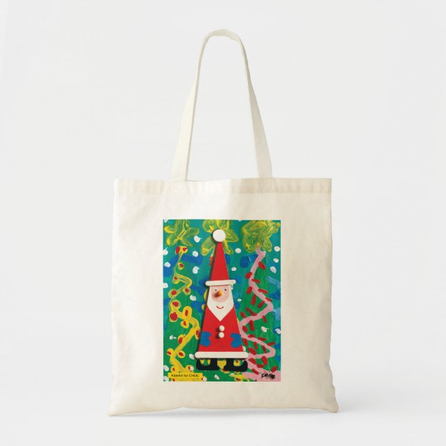 Tote Bag KidsArt for CHOC - Père Noël Winter Wonderland (Devant)