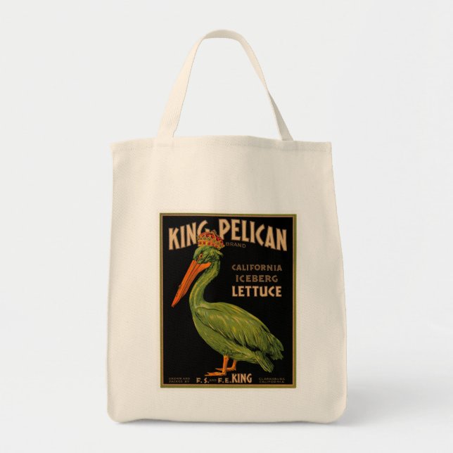Tote Bag King Pelican Brand Lettuce (Devant)