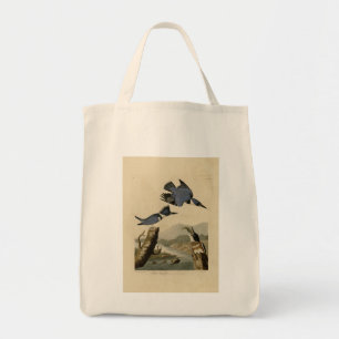 Tote Bag Kingfisher Belted des oiseaux d'Amérique d'Audubon