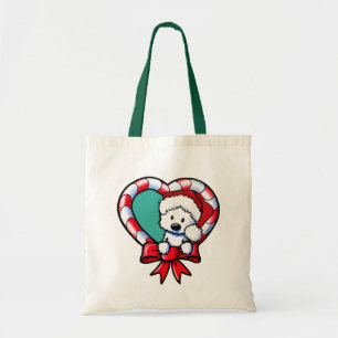 Tote Bag KiniArt Westie Christmas Love