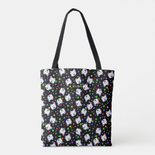 Tote Bag KiniArt Westie Polka Dot
