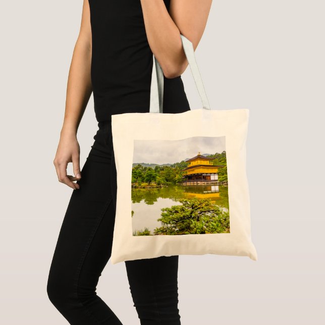 Tote Bag Kinkaku-ji Ou Pavillon D'Or Et Étang, Kyoto (Devant (produit))