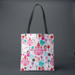 Tote Bag kiprincess castle and unicorn<br><div class="desc">Château princesse enfant sans couture et licorne illustration arrière - plan motif dans vectoriel © et ® Bigstock® - Tous droits réservés.</div>