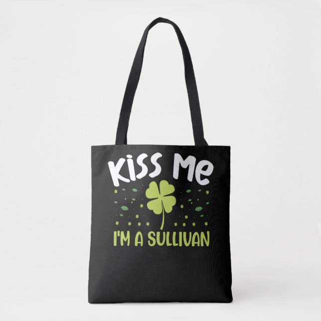 Tote Bag Kiss Me I'm A Sullivan - Nom Sullivan (Devant)