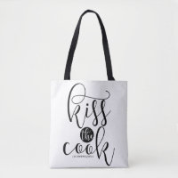 Kiss The Cook Modern Script Personnalisé