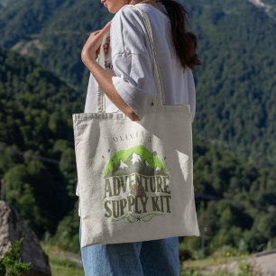 Tote Bag Kit d'approvisionnement pour aventures de nom pers