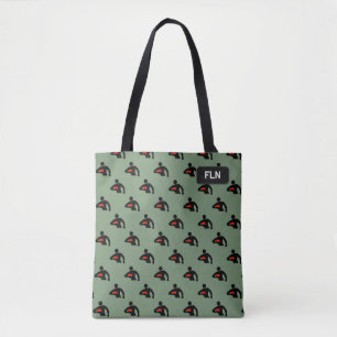 Tote Bag Kit de rugby - Logo du joueur et du rugbyball, tou