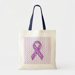 Tote Bag Kit de sensibilisation au ruban rose cristal éléga
