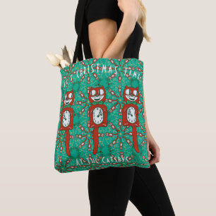 Tote Bag Kit vintage Kat horloge vacances