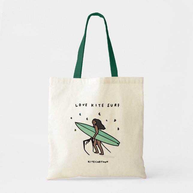 Tote Bag Kiteboard/kitesurf - love kitesurf (Devant)