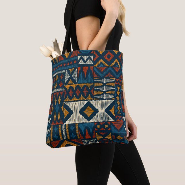 Tote Bag Kitengue Ankara chitenge Pattern Africa (De près)