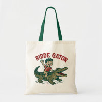 Kitsch Vintage Floride Crocodile Ridde Alligator R