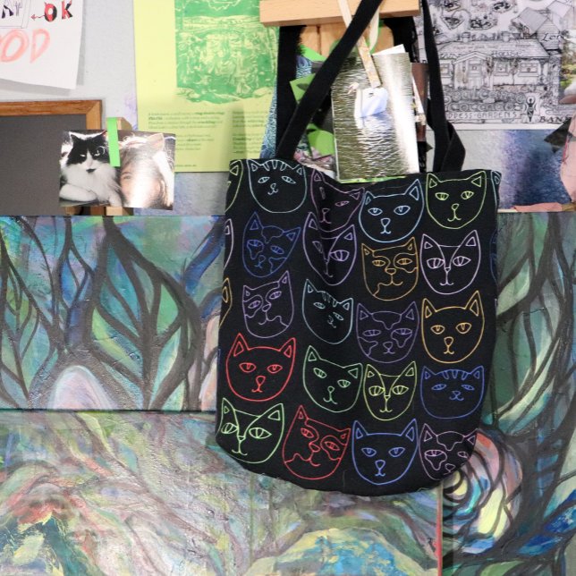 Tote Bag Kitties rétro des années 80 (Créateur téléchargé)