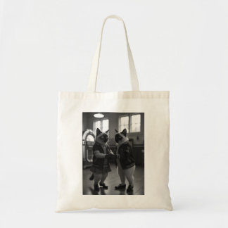 Tote Bag Kitties Sock Hop
