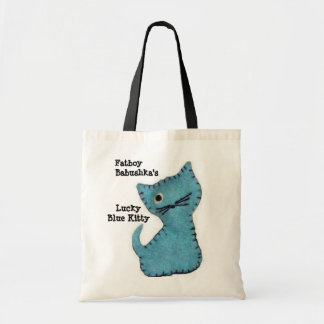 Tote Bag Kitty bleu chanceux Fourre-tout de Fatboy Babushka