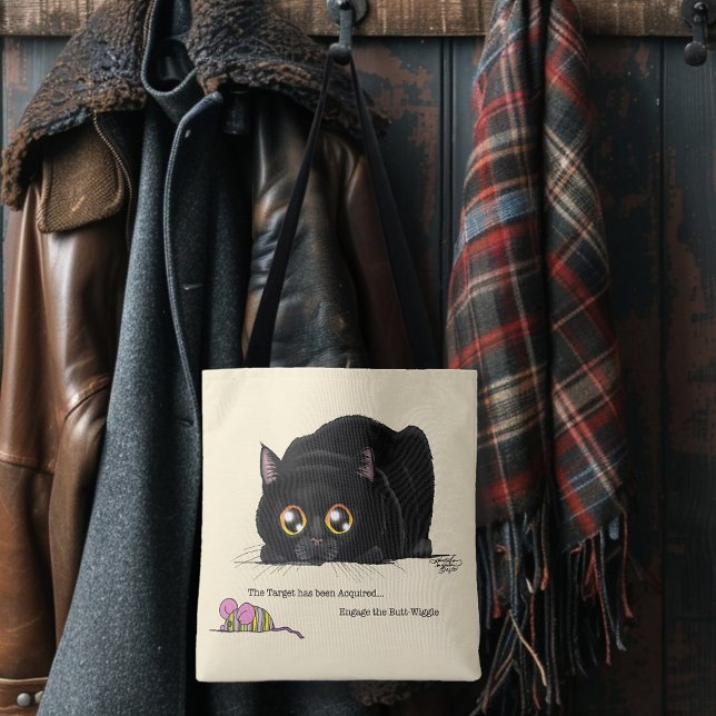 Tote Bag Kitty Butt-Wiggle (Créateur téléchargé)