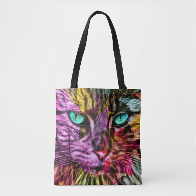 Tote Bag Kitty Chat Kitten Design artistique (Devant)