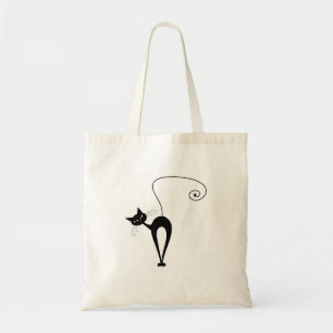 Tote Bag Kitty fantaisie noir 3