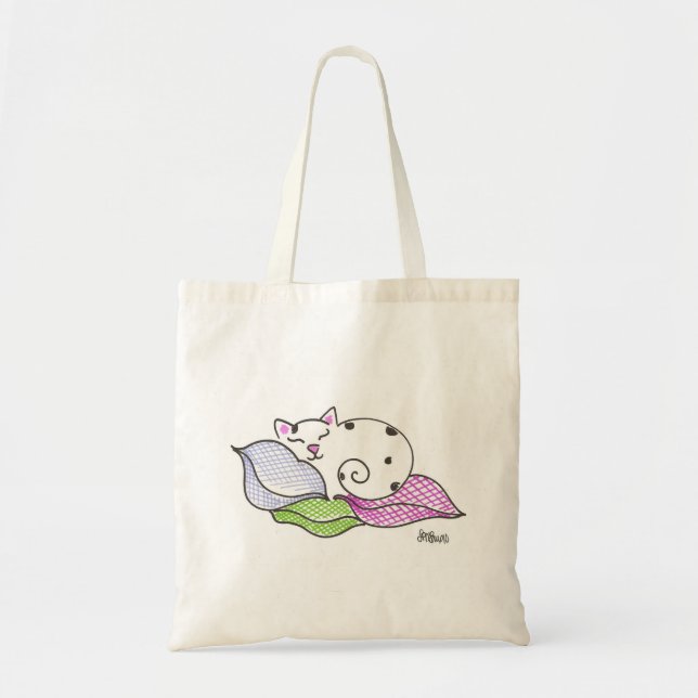 Tote Bag Kitty somnolent (Devant)