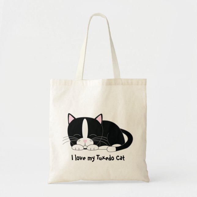 Tote Bag Kitty somnolent {smoking} (Devant)