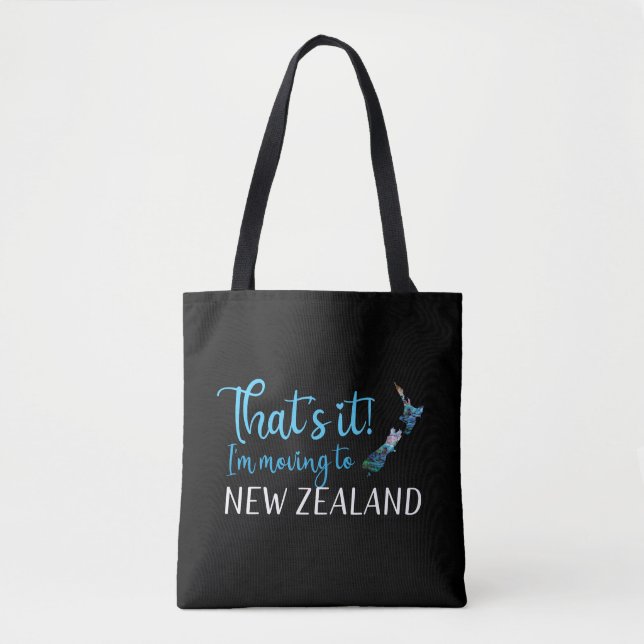 TOTE BAG KIWI DÉPLACE EN NOUVELLE-ZÉLANDE PAUA (Devant)