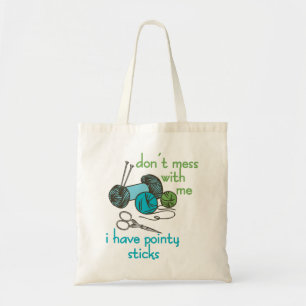 Tote Bag Knitting Needles