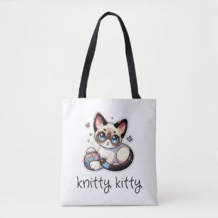 Tote Bag Knitty Kitty