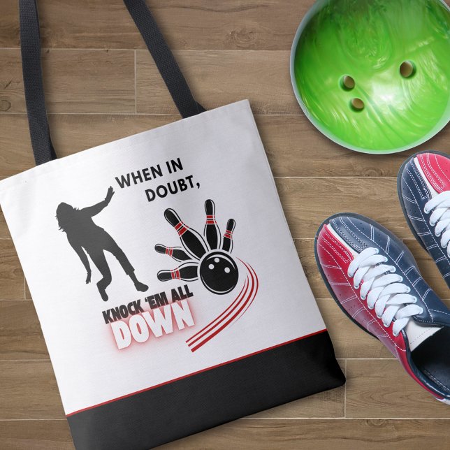 Tote Bag Knock 'em All Down Bowling (Créateur téléchargé)