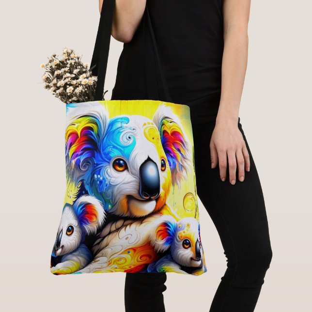 Tote Bag Koala Art (De près)