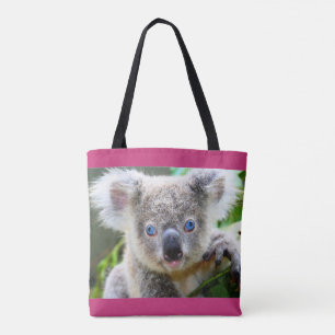 Tote Bag Koala aux yeux bleus