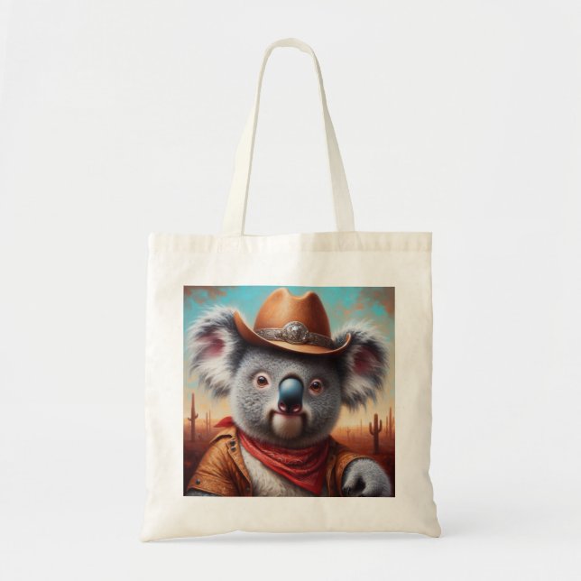 Tote Bag Koala Cowboy (Devant)