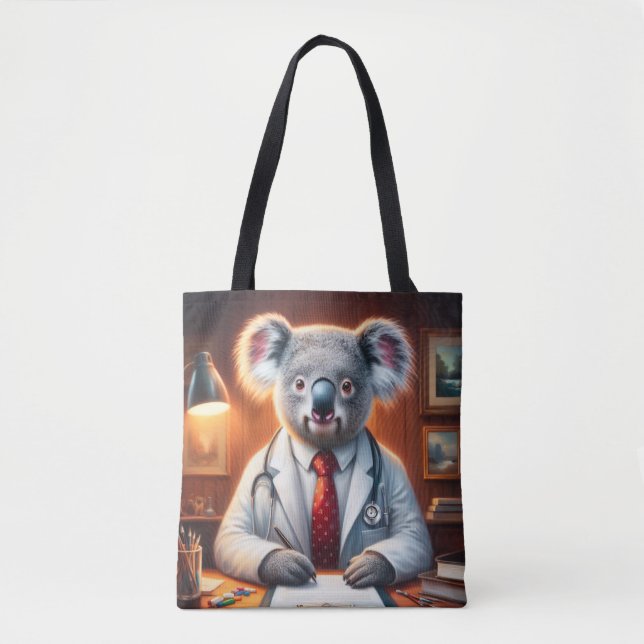 Tote Bag Koala Doctor (Devant)