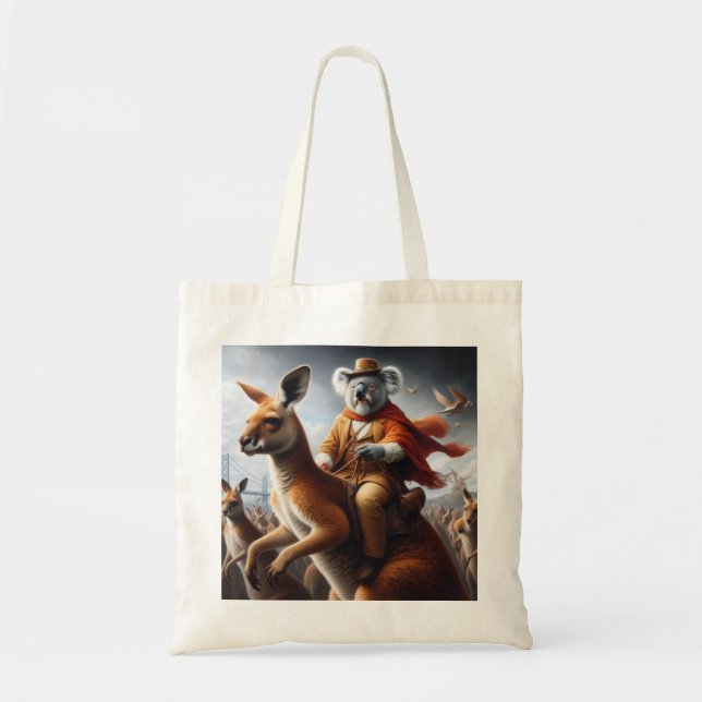 Tote Bag Koala Kangaroo Rider (Devant)