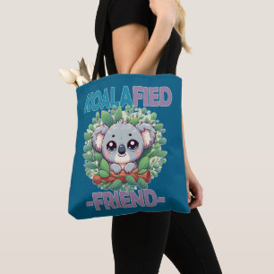 Tote Bag Koalafied Ami drôle de jeu de mot Cute baby Koala