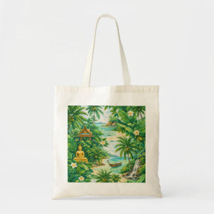 Tote Bag Koh Samui Thaïlande Bouddha Tropical Jungle Plage