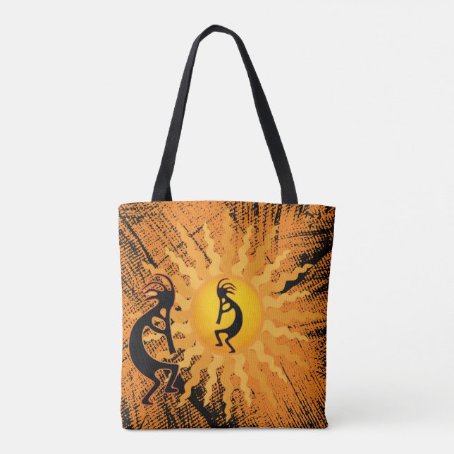 Tote Bag Kokopelli Amérindien réversible (Dos)