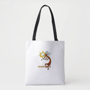 Tote Bag Kokopelli Concert Cool Mode amérindienne