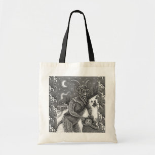 TOTE BAG KRAMPUS & ENFANTS NAUGHTY, HISTOIRE DE NOËL CRAYAN