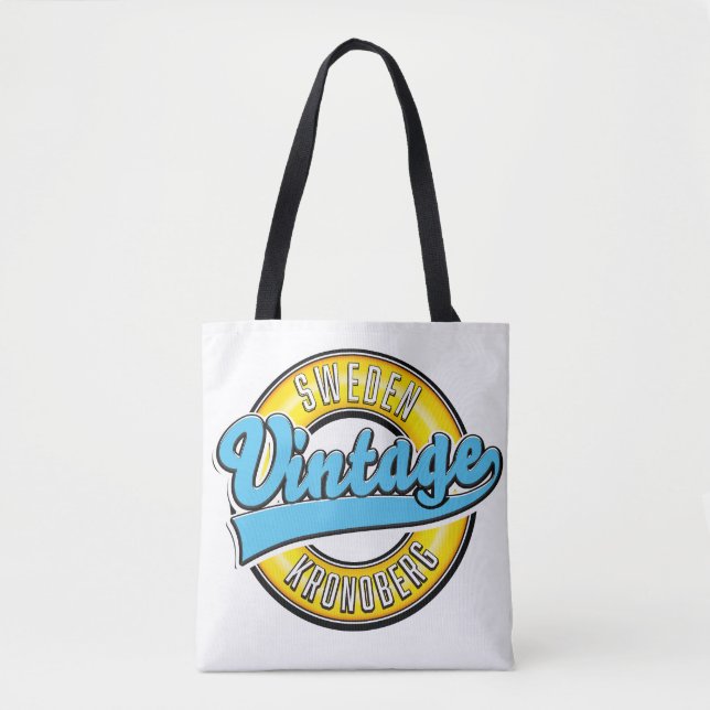 Tote Bag Kronoberg Suède logo style vintage  (Devant)