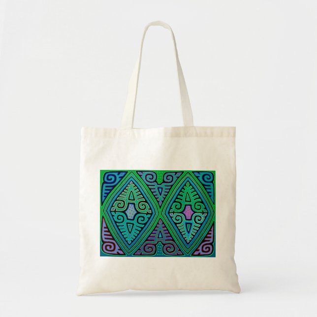 Tote Bag Kuna Indian Diamond Mola (Devant)