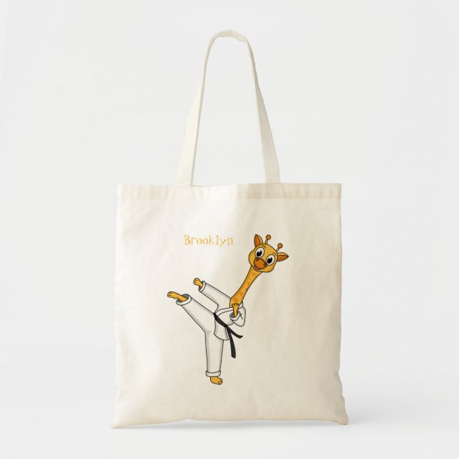 Tote Bag Kung Fu giraffe (Devant)