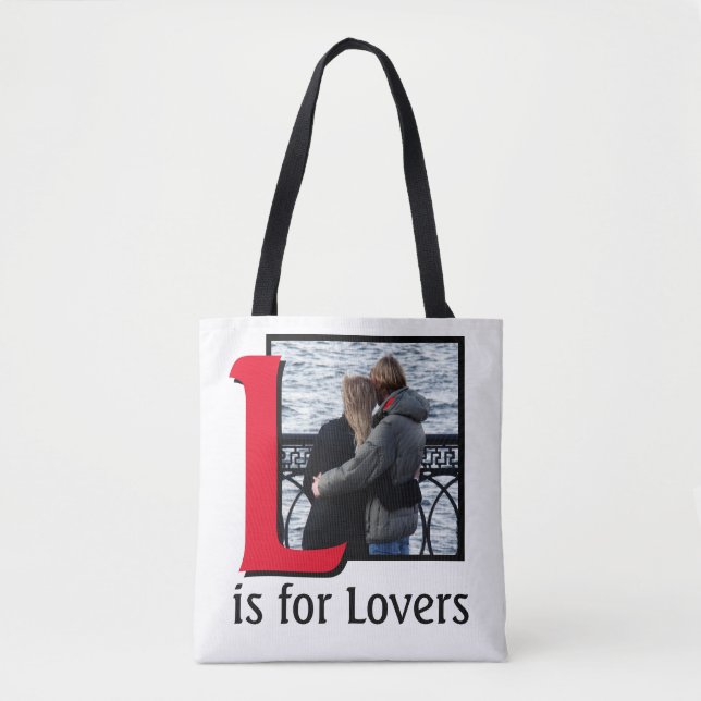 Tote Bag L pour les amoureux (Devant)
