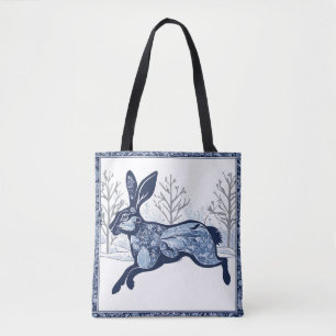 Tote Bag La balade à la mode de Hares Winter