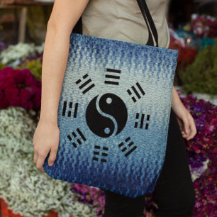 Tote Bag La balance : Ba Gua, huit trigrammes yin yang TCM