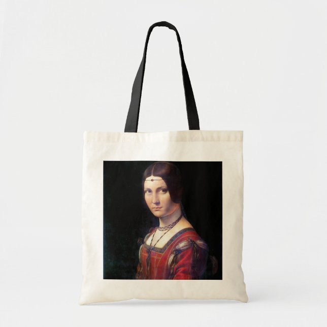 Tote Bag La Belle Ferronnière, Léonard de Vinci (Devant)